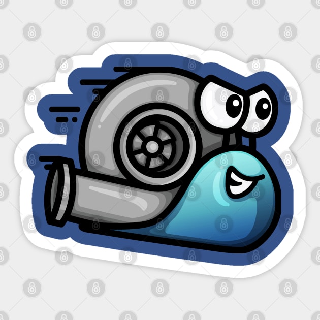 Turbo Snail - Chilled Sticker by hoddynoddy